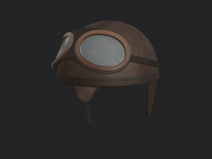 vintage motorcycle helmet 3D Model