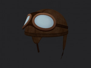 vintage motorcycle helmet 3D Model
