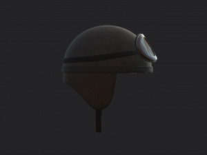 vintage motorcycle helmet 3D Model