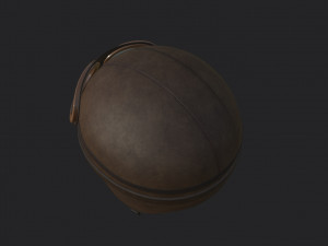 vintage motorcycle helmet 3D Model