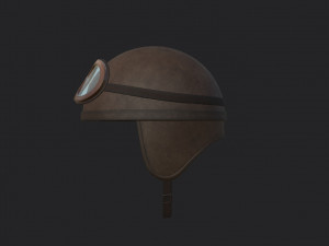 vintage motorcycle helmet 3D Model
