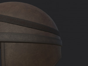 vintage motorcycle helmet 3D Model