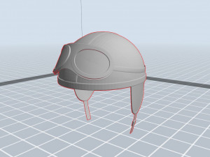 vintage motorcycle helmet 3D Model