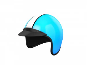 Motorradhelm 3D Modell
