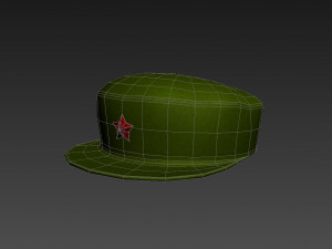 chinese army cap 3D Модель