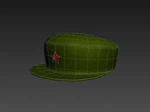 chinese army cap 3D Model