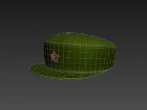 chinese army cap 3D Model