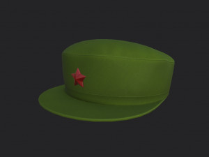 chinese army cap 3D Модель