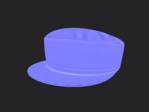 chinese army cap 3D Model