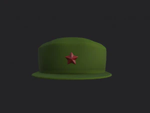 chinese army cap 3D Model