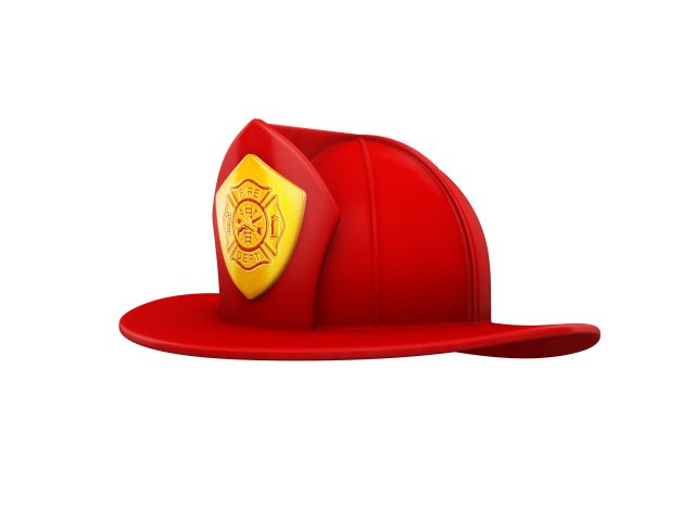 firefighter helmet 3D मॉडल .c4d .max .obj .3ds .fbx .stl .blend 