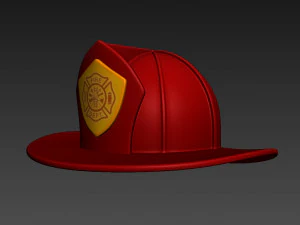 firefighter helmet 3D Model
