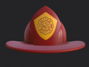firefighter helmet 3D मॉडल