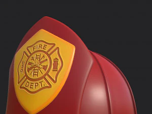 firefighter helmet 3D Model