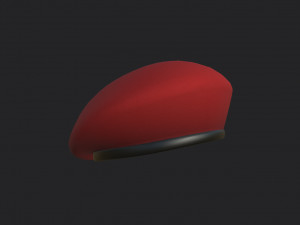 military beret 3D Model