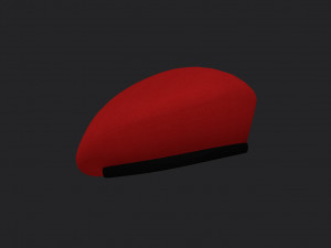military beret 3D Model