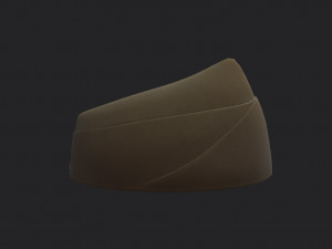 military side cap 3D 模型