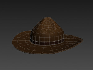 drill sergeant hat 3D-Modell
