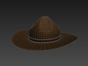 drill sergeant hat 3D-Modell