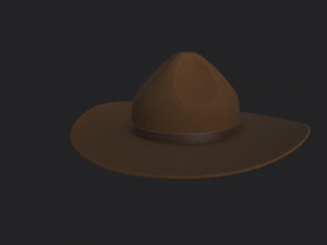 drill sergeant hat 3D-Modell