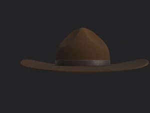 drill sergeant hat 3D Model