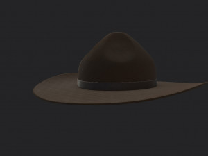 drill sergeant hat 3D-Modell