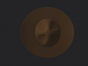 drill sergeant hat 3D-Modell