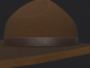 drill sergeant hat 3D-Modell