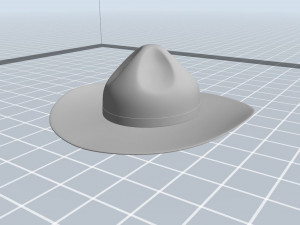 drill sergeant hat 3D-Modell