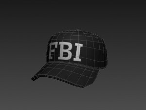 3d fbi cap 3D-Modell