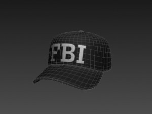3d fbi cap 3D-Modell