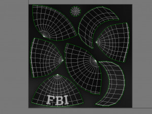 3d fbi cap 3D-Modell