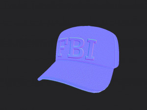 3d fbi cap 3D-Modell