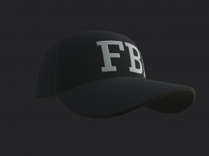 3d fbi cap 3D-Modell