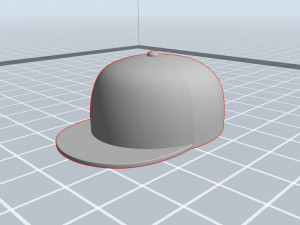hip hop cap Modèle 3D