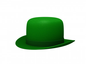 green party hat 3D मॉडल