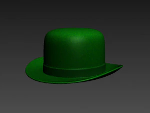 green party hat 3D Model