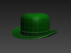 green party hat 3D Модель
