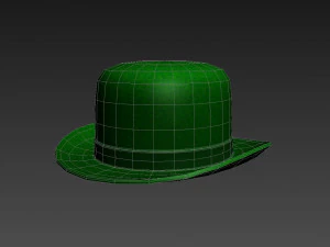 green party hat 3D Model