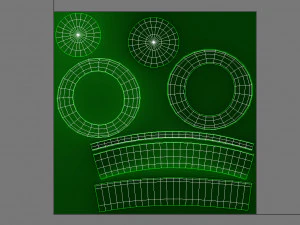 green party hat 3D Model
