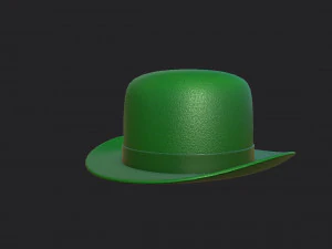 green party hat 3D Model