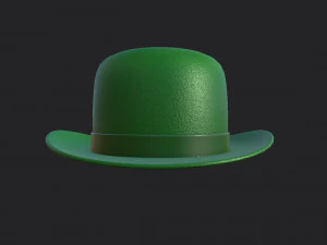 green party hat 3D Model