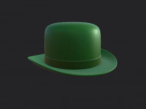green party hat 3D Model