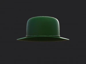 green party hat 3D Model