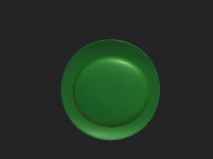 green party hat 3D Model
