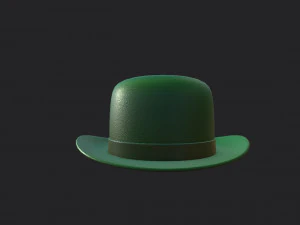 green party hat 3D Model