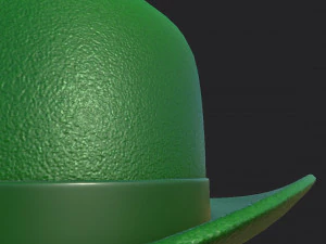 green party hat 3D Model