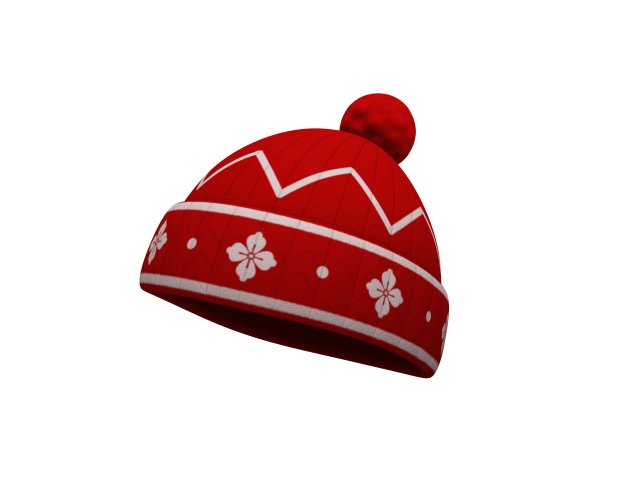 knitted hat Modelo 3D .c4d .max .obj .3ds .fbx .stl .blend 