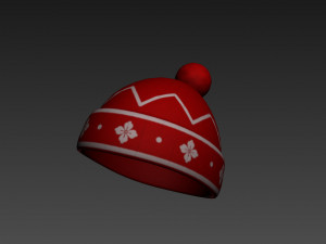 knitted hat Modelo 3D
