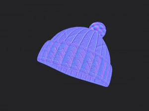 ニット帽 3Dモデル